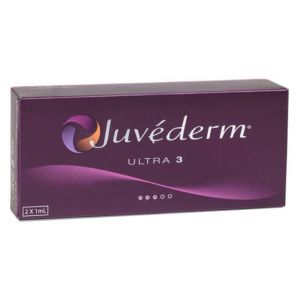 Juvederm Ultra 3 is part of the Ultra range it is an injectable gel filler based on highly cross-linked hyaluronic acid - natural moisturiser of the skin.