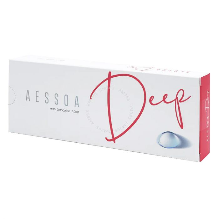 Aessoa Deep Lidocaine is a unique dermal filler used to correct moderate to deep wrinkles and to augment the lips. It is ideal for smoothing nasolabial folds, glabella lines, and marionette lines and should be injected into the mid dermis.