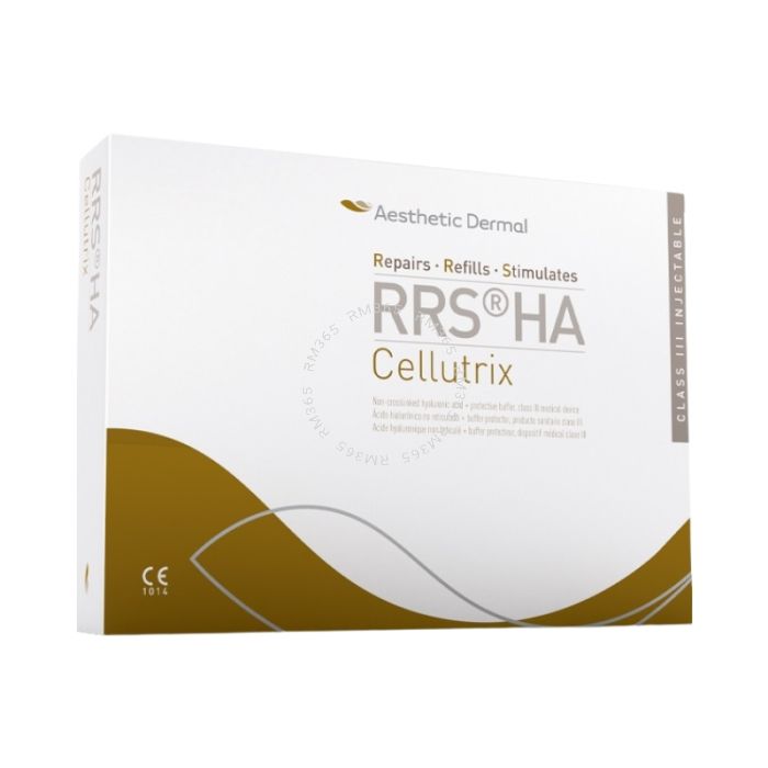 RRS HA Cellutrix is a dermal implant used for softening dermal surface irregularities associated with a protective buffer, specially formulated for edemato-fibroscletotic panniculopathy. RRS HA Cellutrix is a dermal implant used for softening dermal surface irregularities associated with a protective buffer, specially formulated for edemato-fibroscletotic panniculopathy.