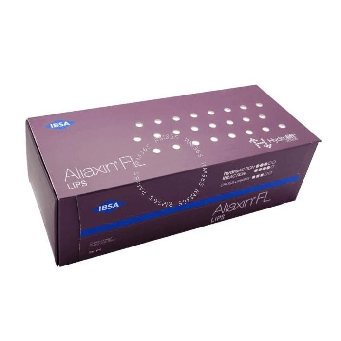 Aliaxin FL, "Fine Lines", is a dermal hyaluronic acid filler specifically intended for lip treatments and the treatment of fine lines. 