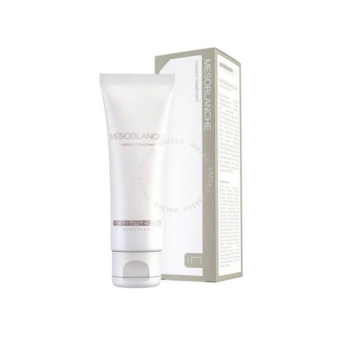 BCN MesoBlanche is a depigmentation cream that acts on the skin’s natural pigmentation cycle, resulting in an even, healthy looking complexion. BCN MesoBlanche is a depigmentation cream that acts on the skin’s natural pigmentation cycle, resulting in an even, healthy looking complexion.