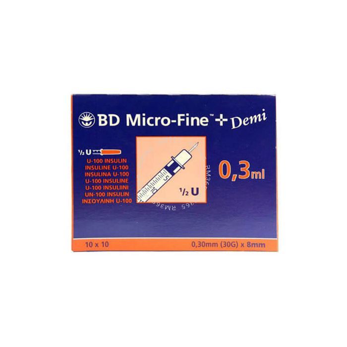 BD Micro-Fine+ 0.3ml 30G are single use aesthetic toxin syringes with sterile 8mm (30G) cannulas. The syringes have visible and readable numbers for an accurate and safe dosing and are designed for filling from vials.