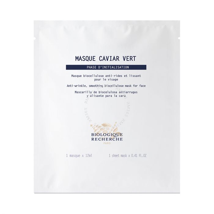 An immediate response to combat signs of cutaneous aging, Masque Caviar Vert has a tightening effect in order to plump up the wrinkles and fine lines of the face. Formulated based on Green Caviar and Collagen segment, they jointly help tone the epidermis, An immediate response to combat signs of cutaneous aging, Masque Caviar Vert has a tightening effect in order to plump up the wrinkles and fine lines of the face. Formulated based on Green Caviar and Collagen segment, they jointly help tone the epidermis,