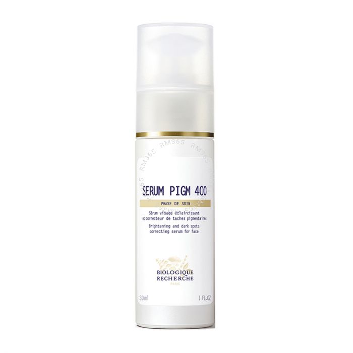 Sérum PIGM 400 is specially formulated to prevent dark spots from appearing, reduce the appearance of existing pigmentation marks, and brighten and even out the complexion.