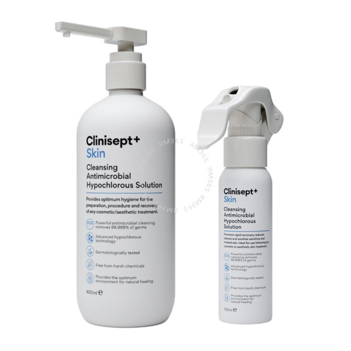 Clinisept+ Skin 490ml employs advanced proprietary hypochlorous technology for exceptional cleansing. Its antimicrobial properties ensure optimal hygiene and protection without causing stinging or irritation. Due to its unique oxidizing mechanism, Clinise