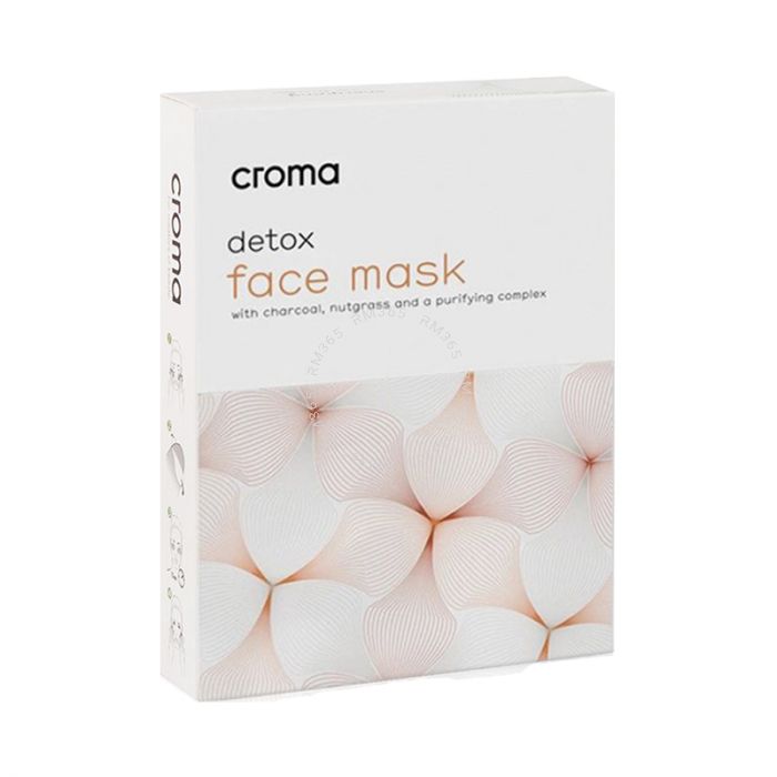 The serum within our Croma Detox Sheet Mask is composed of a unique blend of ingredients known to purify the skin and leave a smooth and radiant appearance. Calming and hydrating ingredients guarantee a gentle application without stripping the skin of its The serum within our Croma Detox Sheet Mask is composed of a unique blend of ingredients known to purify the skin and leave a smooth and radiant appearance. Calming and hydrating ingredients guarantee a gentle application without stripping the skin of its