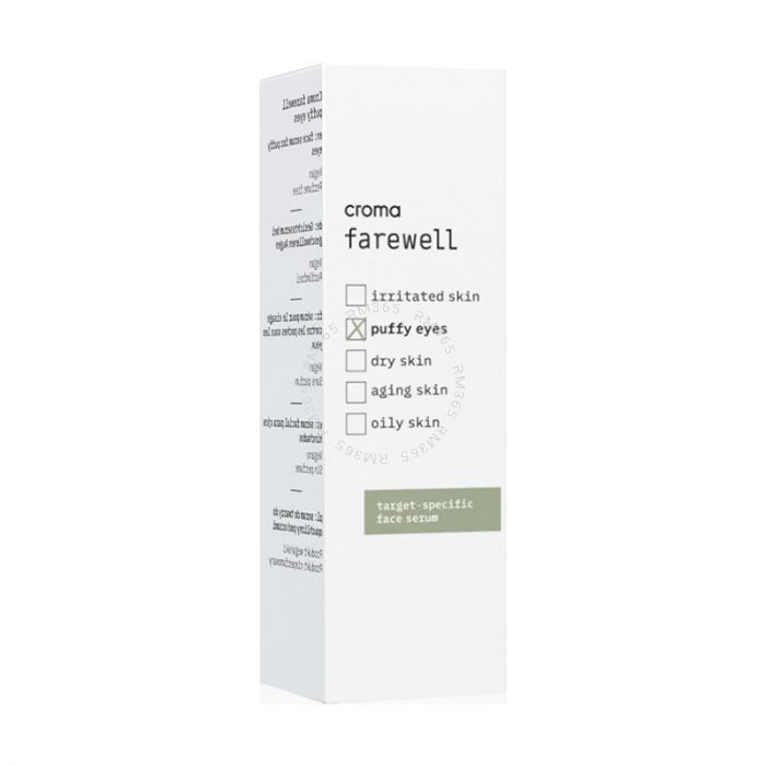 Puffiness and dark circles under the eyes are often caused by tiredness and stress. farewell puffy eyes is the ideal serum to fight appearances of shadows and swelling around the eyes, thanks to effective ingredients such as Hyaluronic Acid, D-Panthenol, 