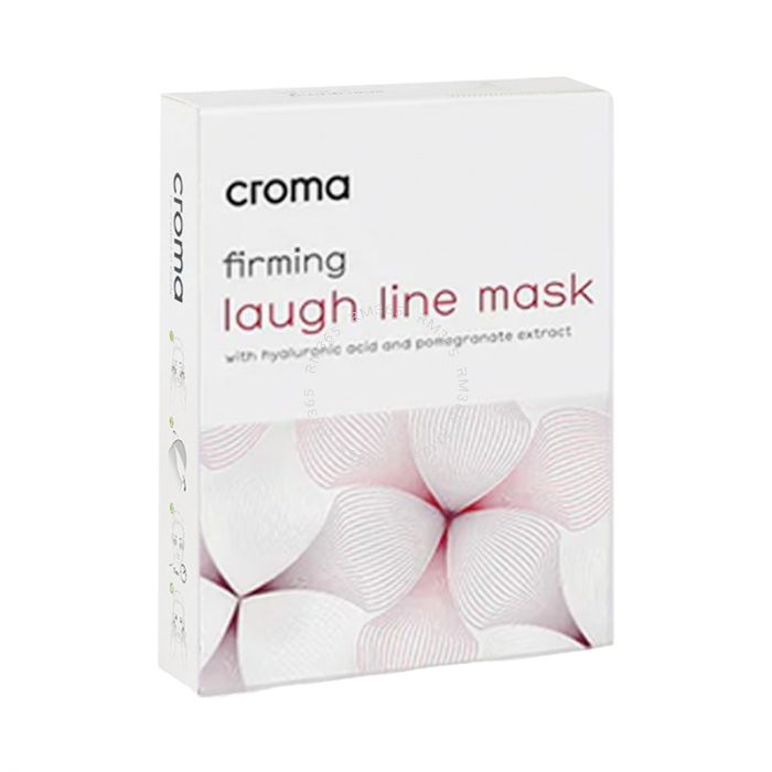 Croma firming mask for laugh lines is enriched with hyaluronic acid to intensely hydrate and soothe the skin of the nasolabial folds. The carefully selected ingredients include Palmitoyl hexapeptide, a biomimetic peptide that gives a firming effect and sm Croma firming mask for laugh lines is enriched with hyaluronic acid to intensely hydrate and soothe the skin of the nasolabial folds. The carefully selected ingredients include Palmitoyl hexapeptide, a biomimetic peptide that gives a firming effect and sm