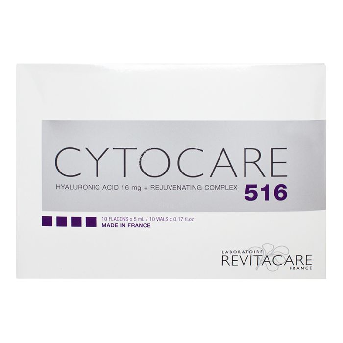 Cytocare 516 is a resorbable implant composed of hyaluronic acid and a rejuvenating complex. Cytocare 516 is designed to be injected into the mid-deep layer of the skin dermis to treat early fine lines and increase skin tone and elasticity. Cytocare 516 a Cytocare 516 is a resorbable implant composed of hyaluronic acid and a rejuvenating complex. Cytocare 516 is designed to be injected into the mid-deep layer of the skin dermis to treat early fine lines and increase skin tone and elasticity. Cytocare 516 a