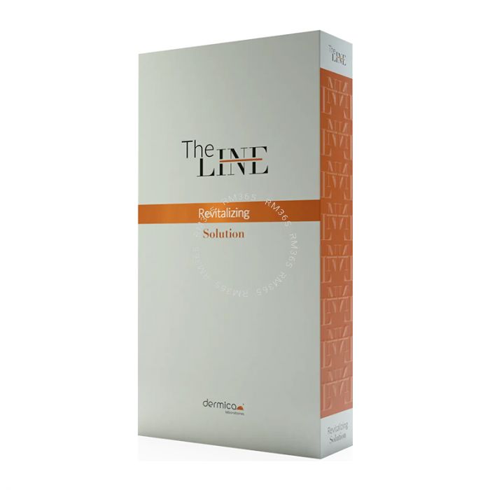 The Line - Revitalizing Solution, thanks to the effect of ATP and copper, it helps to revitalize the skin and increase its resistance, radiance and elasticity. Hyaluronic acid keeps the skin hydrated and helps to correct premature wrinkles. The Line - Revitalizing Solution, thanks to the effect of ATP and copper, it helps to revitalize the skin and increase its resistance, radiance and elasticity. Hyaluronic acid keeps the skin hydrated and helps to correct premature wrinkles.