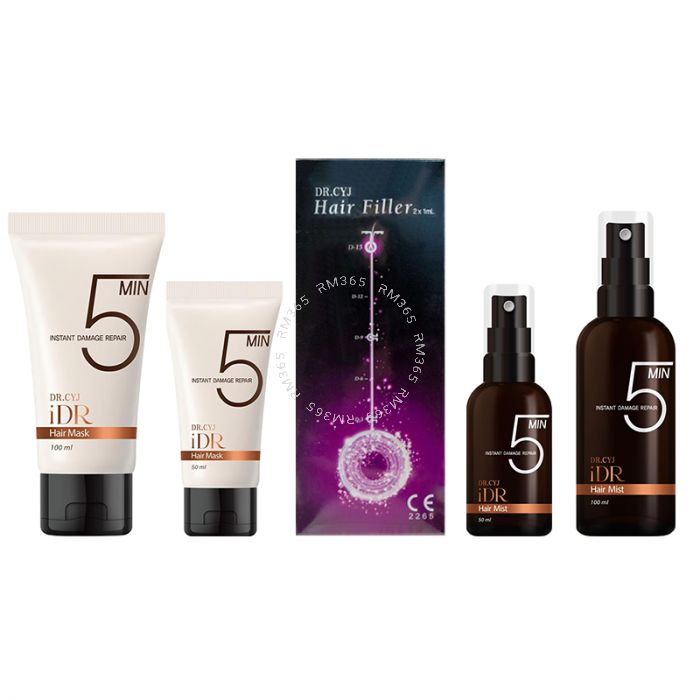 DR. CYJ iDR (Instant Damage Repair) is an innovative hair care brand that not only instantly repair hair damaged by dyeing, perming, straightening, etc., but also minimizes and prevents damages when used before chemical& physical hair treatments.
