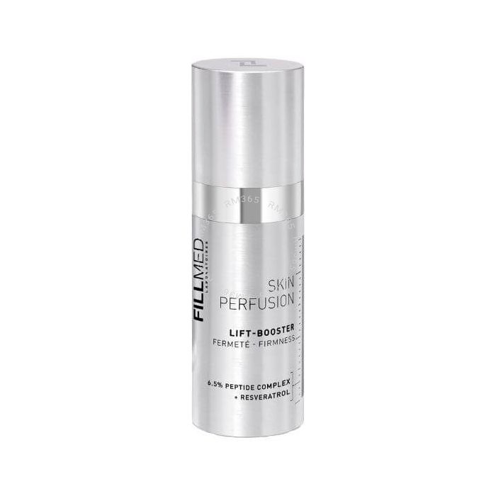 FILLMED Skin Perfusion Lift Booster contains 6.5% peptide complex and has been clinically proven to firm the skin. These ingredients boost collagen and elastin synthesis, both indispensable to maintain a firm and plump skin.