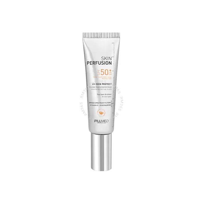FILLMED Skin Perfusion UV Skin Protect SPF50+ (1 Tube x 50ml Per Pack) FILLMED UV Skin Protect SPF 50+ is an upgraded version of the popular Fillmed E-Youth 50 Sun Cream which is a daily sun protection to use on all skin types. It has an improved texture FILLMED Skin Perfusion UV Skin Protect SPF50+ (1 Tube x 50ml Per Pack) FILLMED UV Skin Protect SPF 50+ is an upgraded version of the popular Fillmed E-Youth 50 Sun Cream which is a daily sun protection to use on all skin types. It has an improved texture
