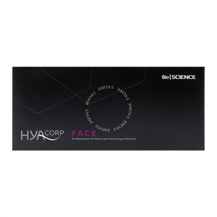 HYAcorp Face is an absorbable skin implant produced from a hyaluronic acid of non-animal origin. HYAcorp Face is indicated for the restoration of facial volume and contour by replacing lost hyaluronic acid in the skin. Use HYAcorp Face for volume replacem HYAcorp Face is an absorbable skin implant produced from a hyaluronic acid of non-animal origin. HYAcorp Face is indicated for the restoration of facial volume and contour by replacing lost hyaluronic acid in the skin. Use HYAcorp Face for volume replacem