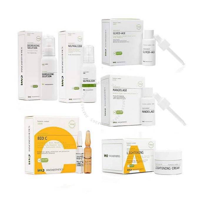 INNO-EXFO GLYCO AGE is recommended for the treatment of xerosis and dry skin. It reduces open pores, deeply hydrates and improves skin texture with its controlled epidermal exfoliation