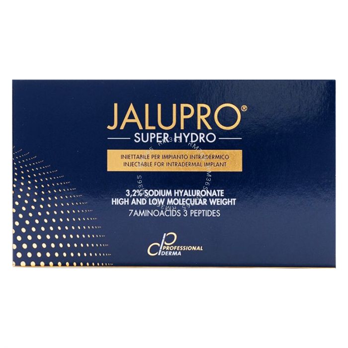 Super Hydro V-Lift by Jalupro contains 80mg of Hybrid HA. (Hyaluronic acid with two different molecular sizes.) This structure has a significant lifting effect while also hydrating the skin. Super Hydro V-Lift by Jalupro contains 80mg of Hybrid HA. (Hyaluronic acid with two different molecular sizes.) This structure has a significant lifting effect while also hydrating the skin.