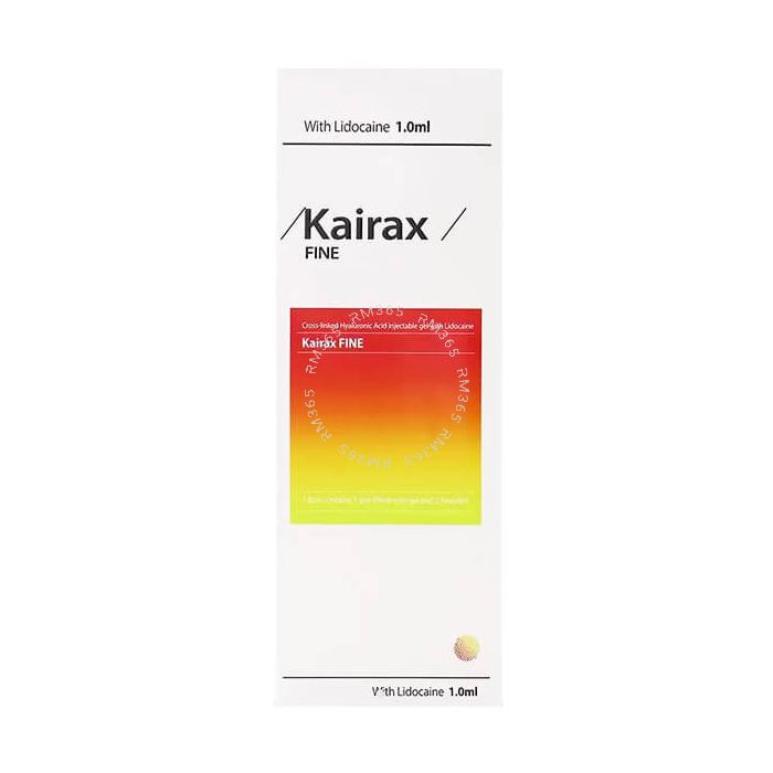Kairax is a hyaluronic acid filler with maximised safety, convenience, and effectiveness based on excellent technology. It is fully CE approved and contains lidocaine. Kairax is a hyaluronic acid filler with maximised safety, convenience, and effectiveness based on excellent technology. It is fully CE approved and contains lidocaine.