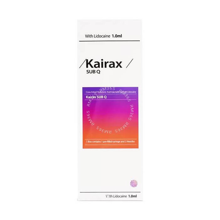 Kairax is a hyaluronic acid filler with maximised safety, convenience, and effectiveness based on excellent technology. It is fully CE approved and contains lidocaine. Kairax is a hyaluronic acid filler with maximised safety, convenience, and effectiveness based on excellent technology. It is fully CE approved and contains lidocaine.