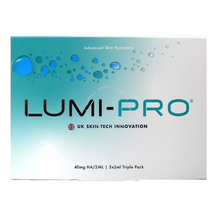 Lumi-Pro is a high-performance skin booster designed to elevate cosmetic treatments with powerful hydration and rejuvenation. Each triple pack contains 120mg of pure hyaluronic acid (20mg per 1ml), delivering targeted results that leave the skin visibly p Lumi-Pro is a high-performance skin booster designed to elevate cosmetic treatments with powerful hydration and rejuvenation. Each triple pack contains 120mg of pure hyaluronic acid (20mg per 1ml), delivering targeted results that leave the skin visibly p