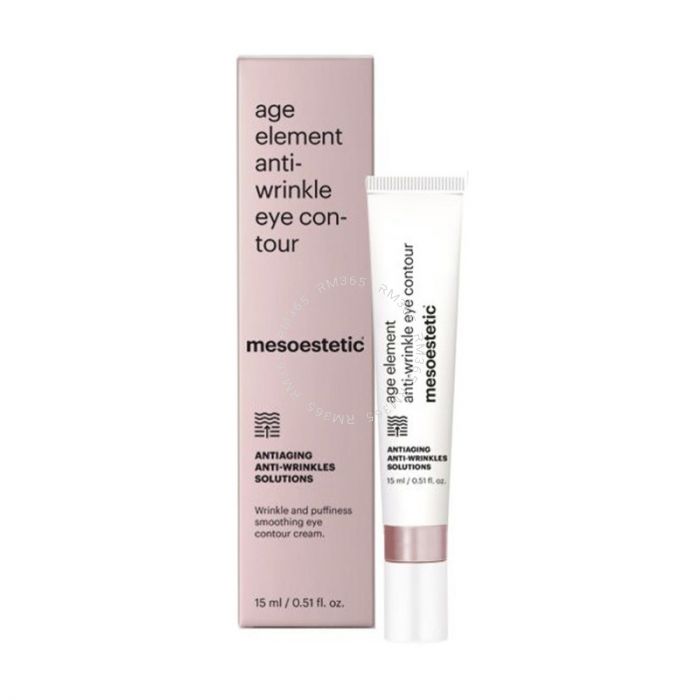 Mesoestetic Age Element Anti-Wrinkle Eye Contour (1 x 15ml) - Cream for the eye contour with a preventive and corrective action for under-eye circles and bags, wrinkles and expression lines. Includes a ceramic applicator with a cooling effect. Mesoestetic Age Element Anti-Wrinkle Eye Contour (1 x 15ml) - Cream for the eye contour with a preventive and corrective action for under-eye circles and bags, wrinkles and expression lines. Includes a ceramic applicator with a cooling effect.