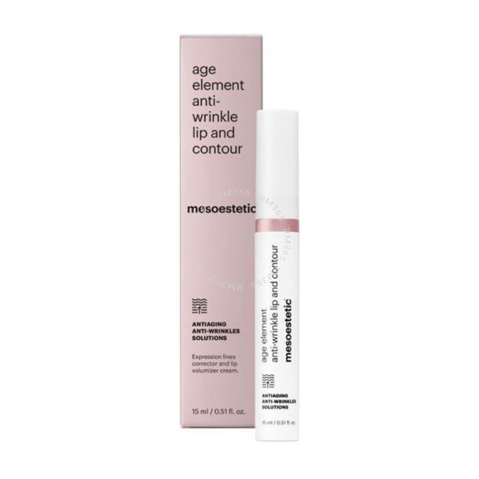 Mesoestetic Age Element Anti-Wrinkle Lip and Contour (1 x 15ml) - A formula designed to restore the lips' juicy appearance. Its combination of active ingredients intensively treats lip contour wrinkles, by repulping the lips and achieving a volumizing fil