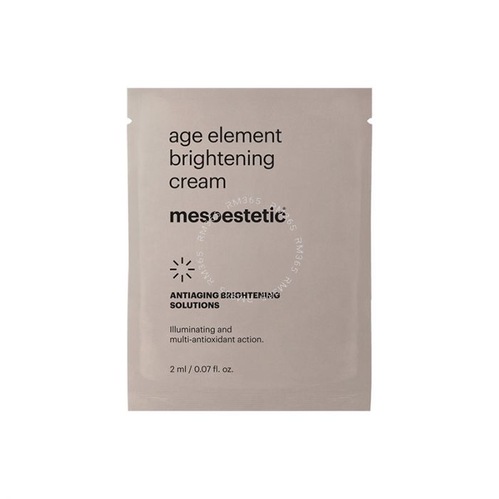 Mesoestetic Age Element Brightening Cream for treating the first signs of aging, giving luminosity to the face. Its antioxidant action delays premature aging, revitalizing the skin and providing a more hydrated and uniform appearance. Mesoestetic Age Element Brightening Cream for treating the first signs of aging, giving luminosity to the face. Its antioxidant action delays premature aging, revitalizing the skin and providing a more hydrated and uniform appearance.