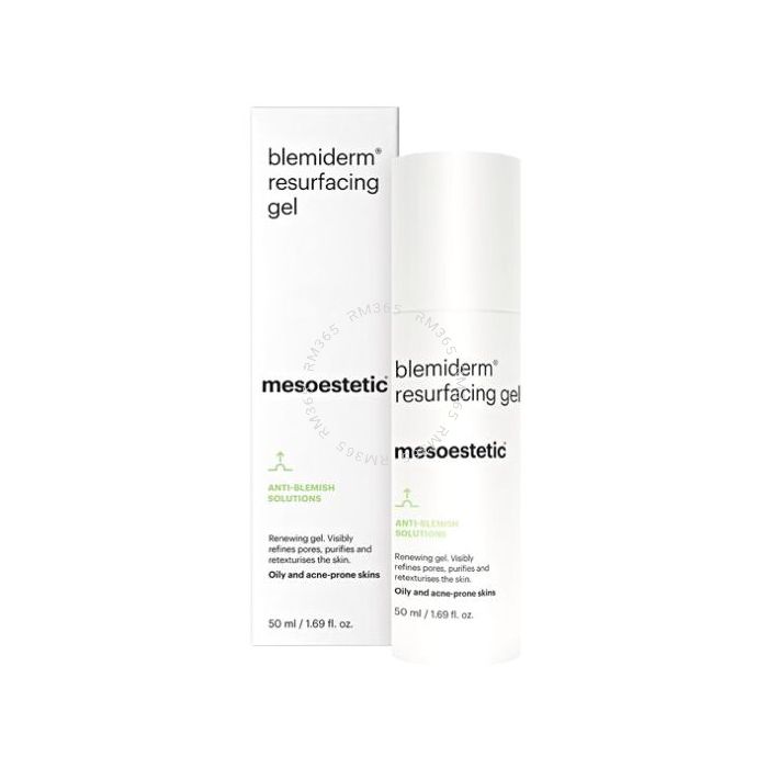 Mesoestetic blemiderm resurfacing gel - Renewing gel for combination, oily acne-prone skin. Refines the pore, purifies and retexturises the skin. Gel with salicylic acid and glycolic acid. Mesoestetic blemiderm resurfacing gel - Renewing gel for combination, oily acne-prone skin. Refines the pore, purifies and retexturises the skin. Gel with salicylic acid and glycolic acid.