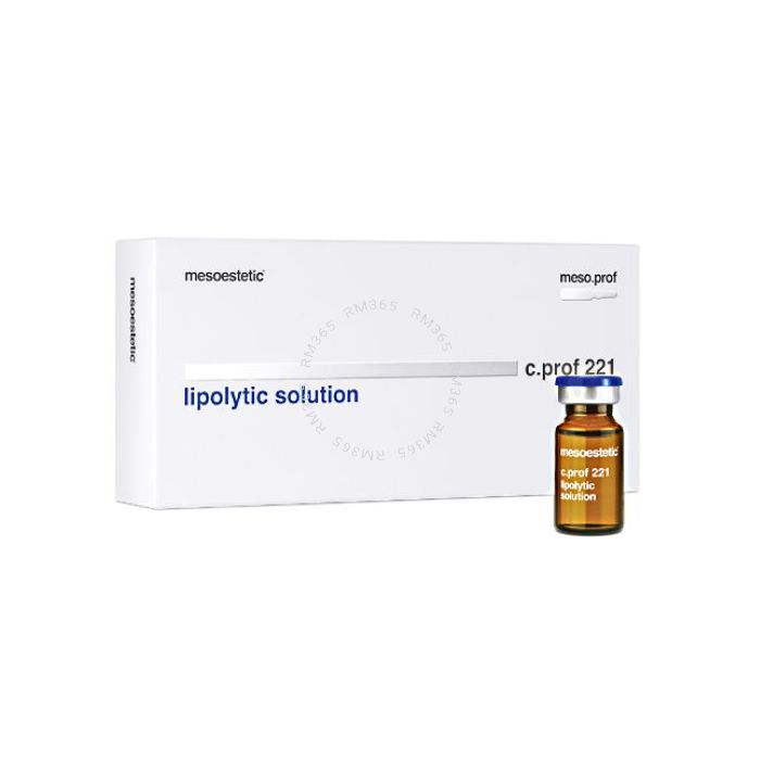 Mesoestetic C.prof 221 Lipolytic Solution acts on multiple enzymes and receptors of lipolysis to reduce the size and number of adipocytes.
Mesoestetic C.prof 221 Lipolytic Solution acts on multiple enzymes and receptors of lipolysis to reduce the size and number of adipocytes.