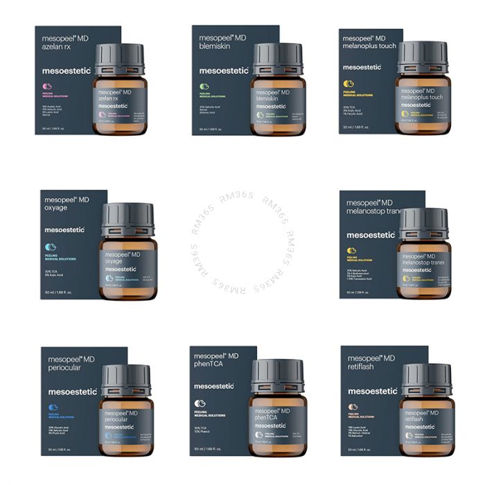 Depigmenting peel that acts by regulating melanogenesis and eliminates the melanin present in epidermal cells, which is responsible for visible pigmentation.