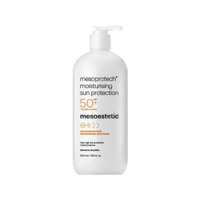 Mesoestetic Mesoprotech Moisturising Sun Protection has a very high sun protection SPF50+ for dry and sensitive skin. With moisturising properties, avoids epidermal water loss and maintains optimal moisturization level. Mesoestetic Mesoprotech Moisturising Sun Protection has a very high sun protection SPF50+ for dry and sensitive skin. With moisturising properties, avoids epidermal water loss and maintains optimal moisturization level.