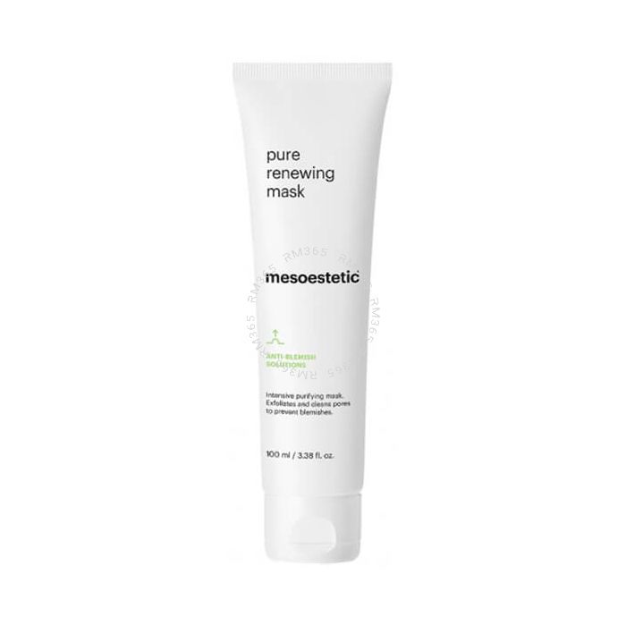Mesoestetic Pure Renewing Mask is an intensive purifying mask. Exfoliates and cleans the pore to prevent and reduce imperfections. Mesoestetic Pure Renewing Mask is an intensive purifying mask. Exfoliates and cleans the pore to prevent and reduce imperfections.