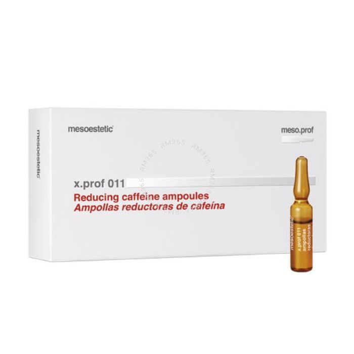 Mesoestetic Meso.prof x.prof 011 Reducing Caffeine Ampoules - Caffeine is a chemical substance of the group of alkaloids of plant origin of the family of methylxanthines. 