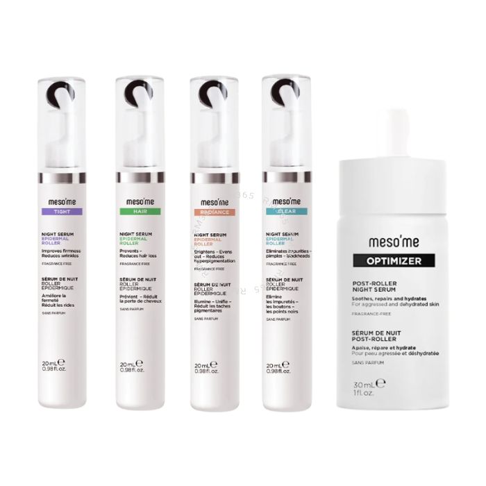 meso’me Hair is a comprehensive mesotherapy hair loss treatment combining a dermaroller and nutrient-rich serum to promote hair growth and reduce hair loss.