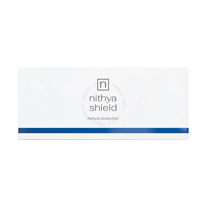 Nithya Shield is a natural revitalizing treatment of succinic acid and non-reticulated hyaluronic acid to protect and improve skin quality.
