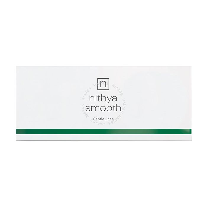 Nithya Smooth is a unique formula with a non-toxic alternative, Argireline (Hexapeptide-8), that has been found to be safer than BoNT and as effective in reducing wrinkles.