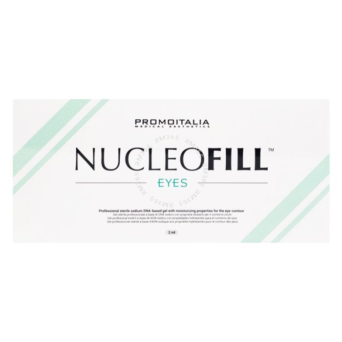 Nucleofill Eyes is a sterile sodium DNA-based gel with moisturizing properties for the eye-contour. Nucleofill Eyes is a sterile sodium DNA-based gel with moisturizing properties for the eye-contour.