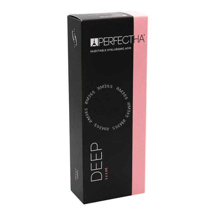 Perfectha® Deep is injected into the deep dermis and is aimed at treating deep wrinkles, including the nasolabial folds. It can also be used to contour the face, cheeks and chin and to add contour and volume to lips.