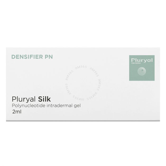 Pluryal Silk is a skin densifier designed to improve the hydration and elasticity of the skin due to its high purity of polynucleotides. It decreases the sign of fatigue and repairs the skin’s metabolism and texture. Pluryal Silk works as a skin healer an Pluryal Silk is a skin densifier designed to improve the hydration and elasticity of the skin due to its high purity of polynucleotides. It decreases the sign of fatigue and repairs the skin’s metabolism and texture. Pluryal Silk works as a skin healer an