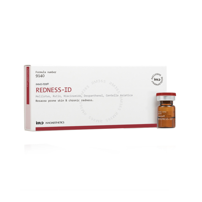 Treatment for facial redness, rosacea and couperose-prone skins. It regulates skin microcirculation and strengthens the skin defenses, thus preventing the formation of telangiectasias and reducing inflammation.