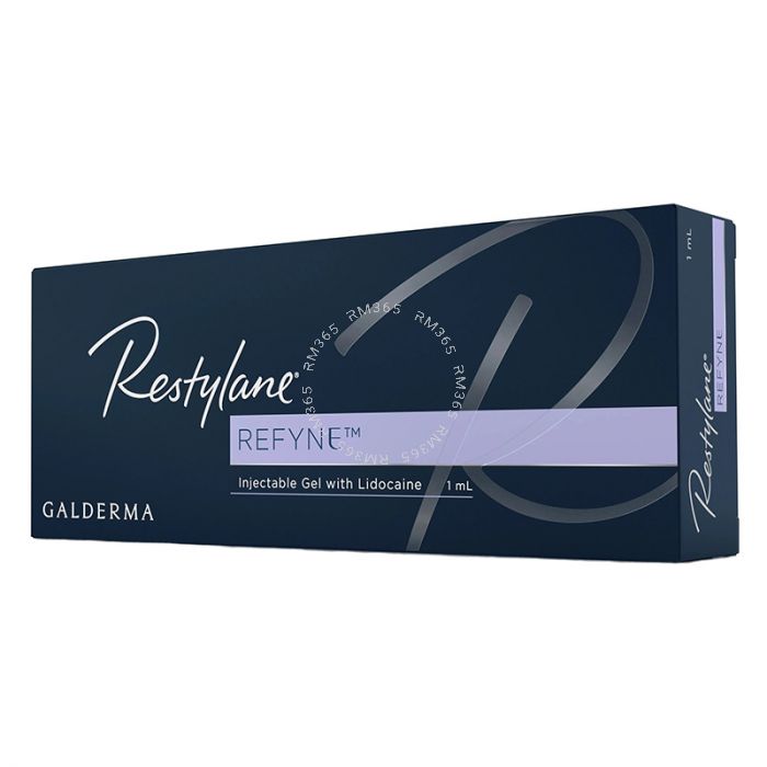 Restylane® Refyne Lidocaine temporarily reduces signs of aging on your face by smoothing the wrinkles and folds that form around your nose and extend down to the corners of your mouth (laugh lines). Restylane® Refyne Lidocaine temporarily reduces signs of aging on your face by smoothing the wrinkles and folds that form around your nose and extend down to the corners of your mouth (laugh lines).