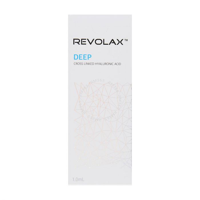 Revolax Deep is a thicker and longer-lasting gel that’s typically used to treat nasolabial folds, augmentation of the cheeks, chin and lips and to create plump, hydrated and luscious lips. Revolax Deep has a monophasic structure of dens Revolax Deep is a thicker and longer-lasting gel that’s typically used to treat nasolabial folds, augmentation of the cheeks, chin and lips and to create plump, hydrated and luscious lips. Revolax Deep has a monophasic structure of dens