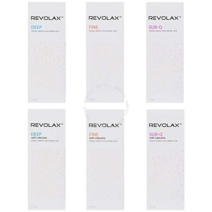 Revolax Fine is a viscoelastic gel of cross-linked hyaluronic acid of non-animal origin with HA concentration 24mg/ml, containing 0.3% lidocaine hydrochloride for its anaesthetic properties. Revolax Fine  Lidocaine is light-weighted der
