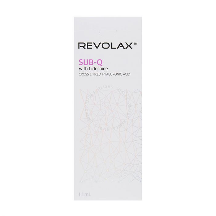 REVOLAX™ SubQ with Lidocaine. As the thickest in the REVOLAX range, REVOLAX Sub-Q is best suited for cheek, chin, nose and jawline augmentation or deep to extremely severe wrinkles. Due to the advanced ability to mould under the skin, this allows for REVO