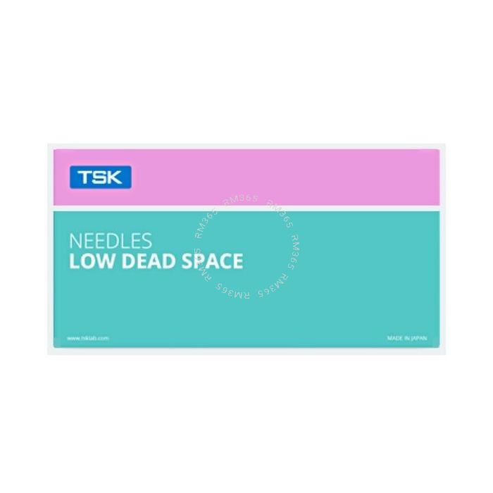 TSK’s LOW DEAD SPACE needle hub is designed to reduce the effective space left behind in the needle hub as close to zero.