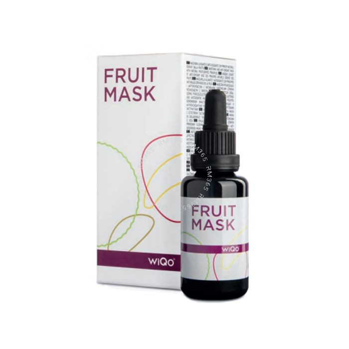 WiQo FRUIT MASK was born out of the successful alliance between natural fruit ingredients (cucumber, strawberries and bananas) and mandelic acid.