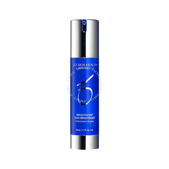 ZO Skin Health Brightalive is a technologically advanced skin brightener clinically proven to increase luminosity, visibly improve skin clarity and fade the appearance of dark spots for a brighter, more even complexion. Non-hydroquinone and non-retinol.
