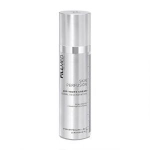 FILLMED Skin Perfusion 6HP Youth Cream is a daily rejuvenating cream designed for combination skin to combat wrinkles and increase skin firmness and radiance.