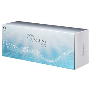 Aquashine Soft Filler is a transparent and sterile gel supplied in a syringe without a needle. The product is for single use only. Aquashine Soft Filler is a unique form of non animal, 15mg/mL Hyaluronic Acid, revitalizing ingredients and peptide complex.