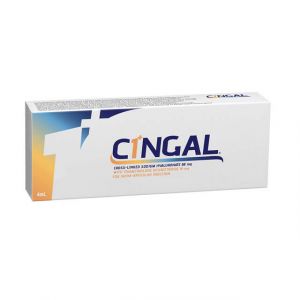 Cingal is the first and only CE mark approved combination product formulated to provide the benefit of a cross-linked hyaluronic acid (HA) and a fast acting steroid. 