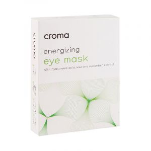 Croma energizing eye mask provides an instant boost of hydration. The mask is packed with soothing ingredients that sustainably improve the skin barrier function and skin elasticity. The fermented extracts nourish the skin with valuable postbiotics. The e